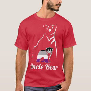 LGBT Asexual Uncle Bear Ace Pride Flag T-Shirt