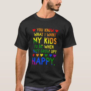 LGBT Awareness Parents Mum Dad Gay Les Trans Pride T-Shirt