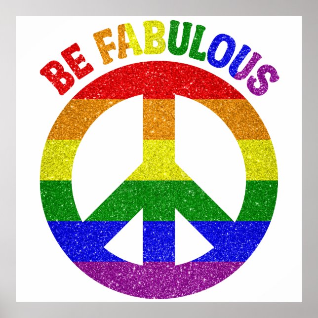 LGBT Be Fabulous  Poster (Front)
