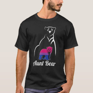 Lgbt Bisexual Aunt Bear Bi Pride Flag T-Shirt
