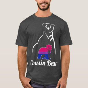 LGBT Bisexual Cousin Bear Bi Pride Flag T-Shirt