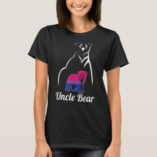 Lgbt Bisexual Uncle Bear Bi Pride Flag T-Shirt