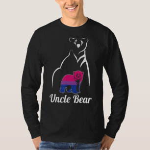Lgbt Bisexual Uncle Bear Bi Pride Flag T-Shirt