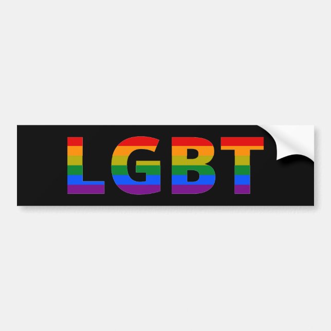 Lgbt Bumper Sticker (Front)