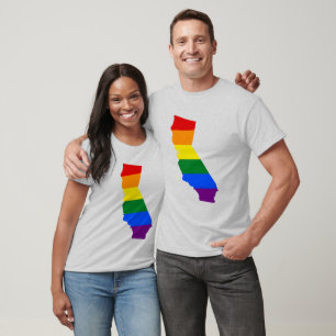 LGBT California, US state flag map Tank Top