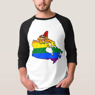 LGBT Canadian pride map  T-Shirt