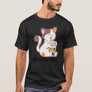 Lgbt Cat Equali Tea Gay Pride Lgbt Flag T-Shirt