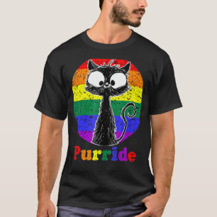 Lgbt Cat  Purride Flag Gay Pride Month Lgbtq T-Shirt
