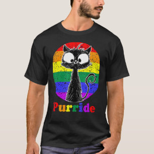 Lgbt Cat  Purride Flag Gay Pride Month Lgbtq T-Shirt