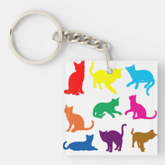 LGBT Cats Key Ring
