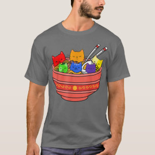 LGBT Cats Ramen LGBT Pride  T-Shirt