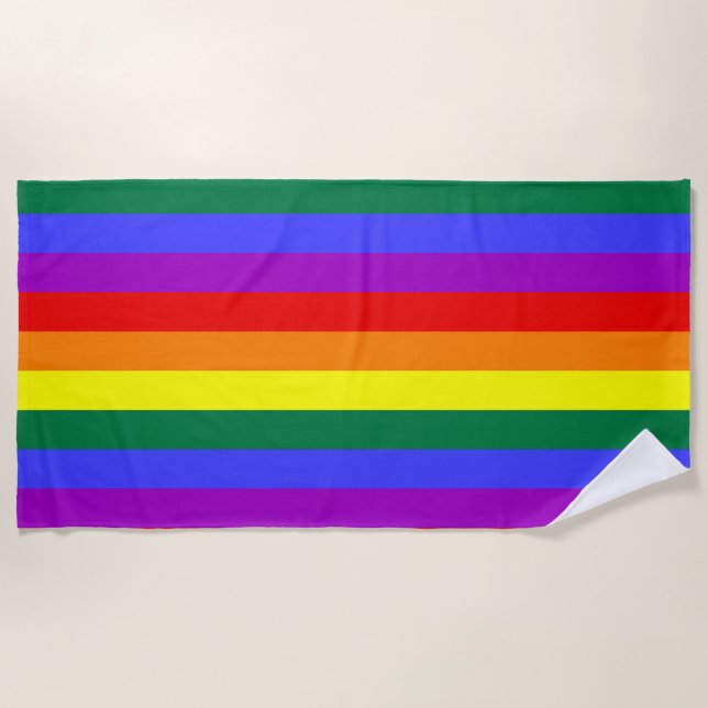 LGBT Colours Beach Towel (Front)