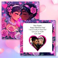 LGBT Couple Anime Personalised Valentine's Day