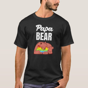 Lgbt Dad Papa Bear Camping  Gay Lesbian Nonbinary T-Shirt