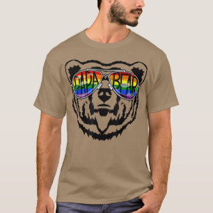 LGBT Daddy Papa Bear Gay Pride Proud Dad Father's  T-Shirt