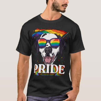 Lgbt Dalmatian Gay Pride Lgbtq Rainbow Flag T-Shirt