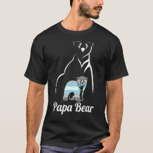 Lgbt Demiboy Papa Bear Demigender Pride Flag T-Shirt