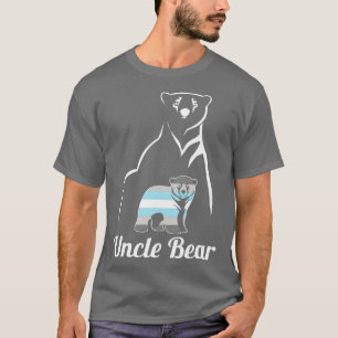 LGBT Demiboy Uncle Bear Demigender Pride Flag T-Shirt