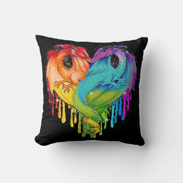 LGBT Dragon Cushion (Front)