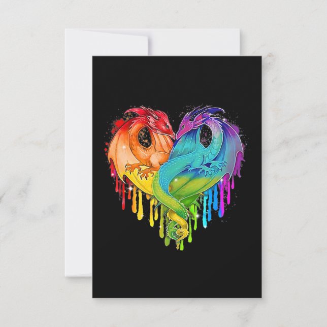 LGBT Dragon RSVP Card (Front)