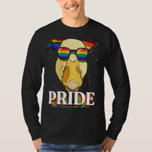 Lgbt Duck Gay Pride Lgbtq Rainbow Flag Sunglasses  T-Shirt