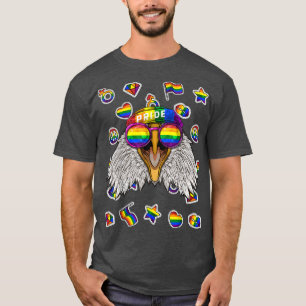 LGBT Eagle Gay Pride Month Animal Rainbow Lesbian T-Shirt