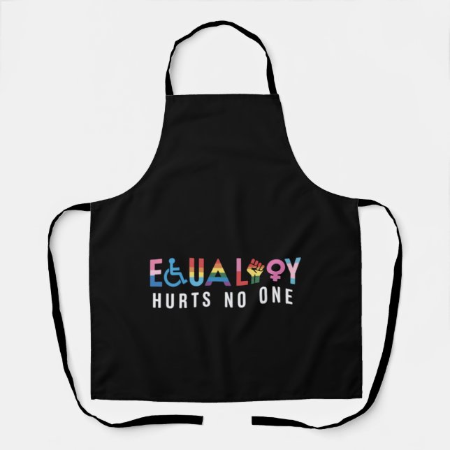 Lgbt Equality Hurts No One Pride Human Rights Apron (Front)