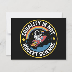 Lgbt Equality Not Rocket Science Pride Ally  Postcard