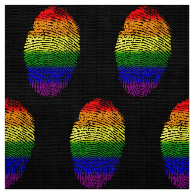 LGBT Fingerprint Fabric (Swatch)