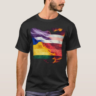 Lgbt Flag Burning T-Shirt