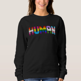 Lgbt Flag Gay Lesbian Human Pride Month Transgende Sweatshirt
