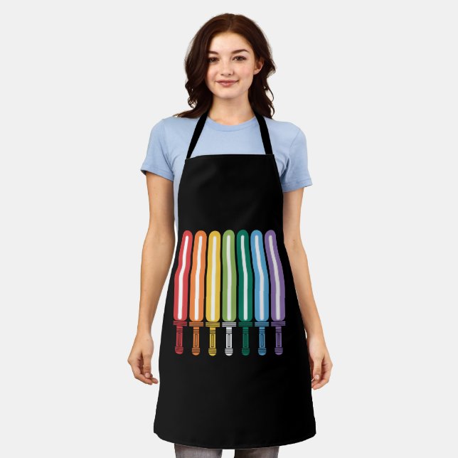 LGBT Flag Gay Pride  Apron (Worn)
