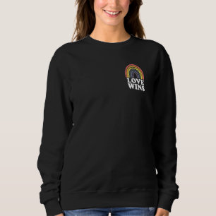 Lgbt Flag Pride Pocket Rainbow Love Wins Sweatshirt