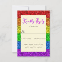 LGBT flag rainbow sparkles gay lesbian wedding