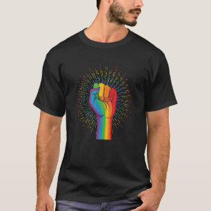 Lgbt Flag Retro Vintage Artwork Lgbt Pride Women M T-Shirt