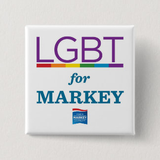 LGBT FOR MARKEY 15 CM SQUARE BADGE