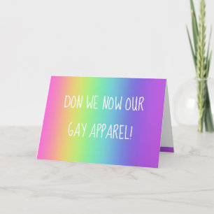 LGBT Fun Rainbow Holiday Party Invitation