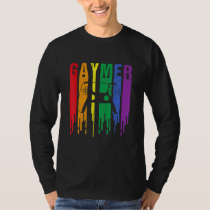 Lgbt Gamer Gaymer Gay Pride Rainbow Gamepad Lgbt T-Shirt