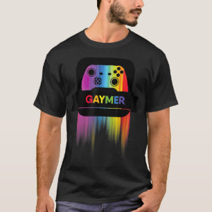 LGBT Gamer Gaymer T Gay Pride Rainbow Gamepad T-Shirt