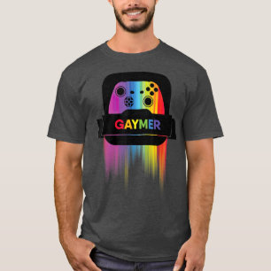 LGBT Gamer Gaymer T Gay Pride Rainbow Gamepad T-Shirt