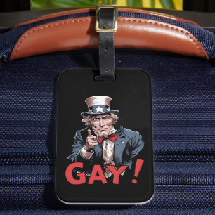 LGBT Gay Ally Pride Month Funny Luggage Tag