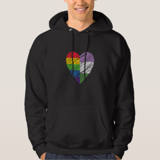 Lgbt Gay Genderqueer Pride Proud Heart Lgbtqia Sup Hoodie