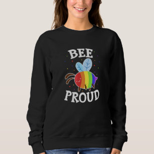 LGBT Gay Lesbian Bisexual Transgender Bee Proud Ra Sweatshirt