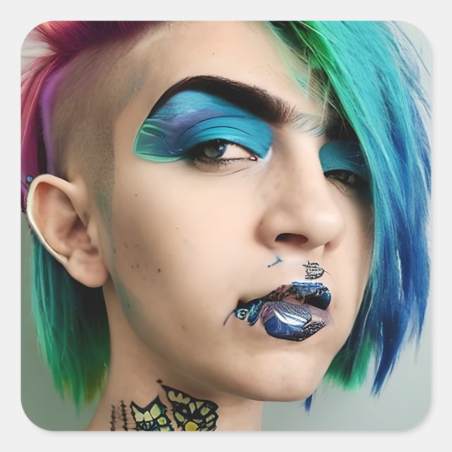 LGBT Gay  or Trans Man  Square Sticker (Front)