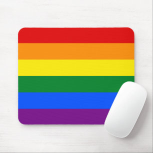 LGBT Gay Pride 6-Stripe Rainbow Flag Mouse Pad
