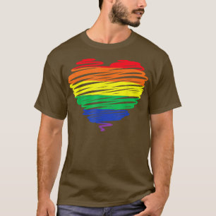 LGBT Gay Pride Flag Love Design to support equalit T-Shirt