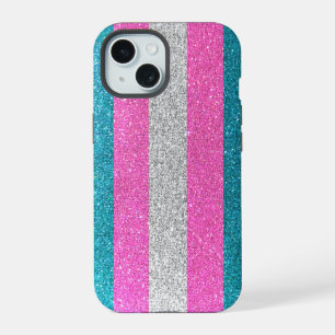 LGBT Gay Pride Glam Glitter Sparkle Metallic Chic iPhone 15 Case