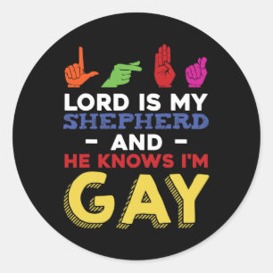 Lgbt Gay Pride Month Awareness Asl Sign Language Q Classic Round Sticker