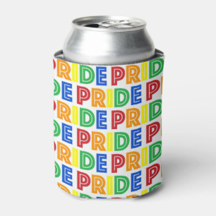 LGBT Gay Pride Month Celebration Rainbow Letters Can Cooler