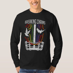 Lgbt Gay Pride Month Disc Golf Player Breaking Cha T-Shirt